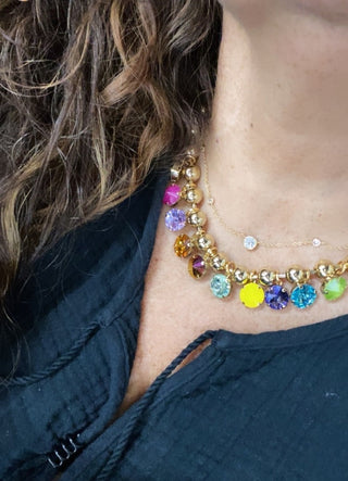 Anya Necklace in Antique Gold