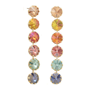 Boucles d'oreilles Lilibet simples en mélange de pastèques