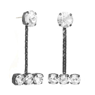 Robyn Earrings in Gunmetal