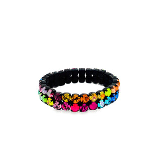 Mini bracelet extensible Olivia à 2 rangs
