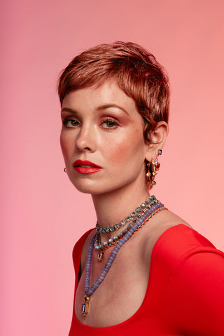 Rubin Hook Earrings