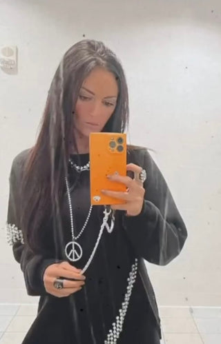 Woodstock Metallic Necklace