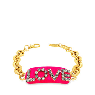 Love ID Bracelet in Enamel
