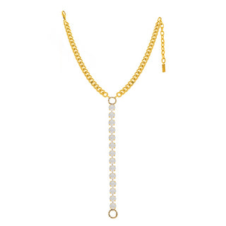 Cara Necklace in White Matt