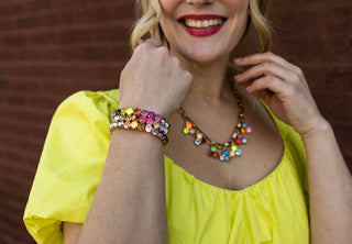 Olivia Rainbow Ombre 3 Strand Stretch Bracelet