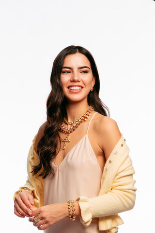 Donatella Necklace in Caramel