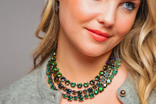 Trentley Necklace in Smutt Aqua Volcano