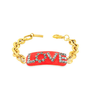 Love ID Bracelet in Enamel