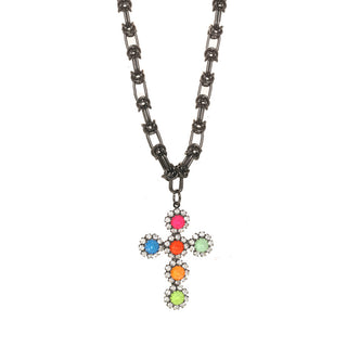 The Madonna Necklace in Electrics