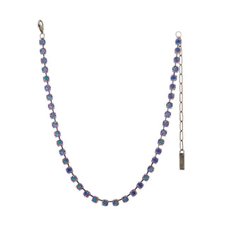 Sarina Necklace in Antique Silver / Tanzanite Glimmer