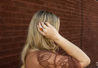 Jacci Ring In Antique Silver