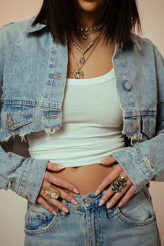 Ivo Necklace in Champagne