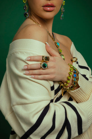 Erina Bracelet in Blue / Green Mix