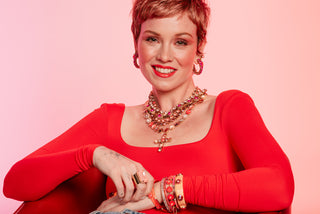 Kirsten Necklace in Fuchsia Matt