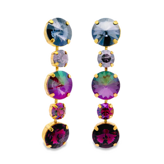 Reagan Earrings in Midnight Express Maroon