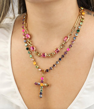 Mini collier Donatella en pastèque