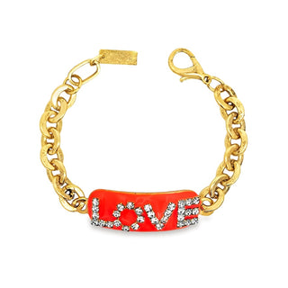 Love ID Bracelet in Enamel