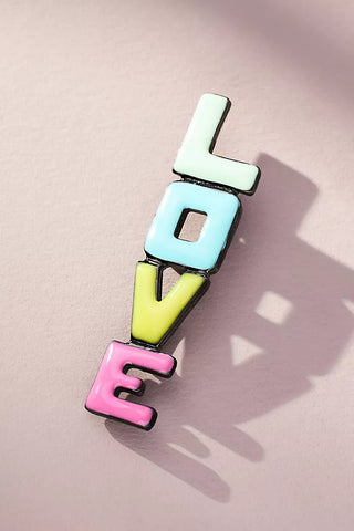 Neon Love Brooch