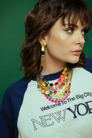 Mini Sofia Necklace in Opal POP