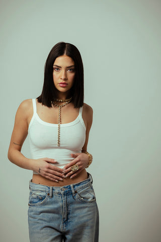 Mini L.A. Necklace in Champagne