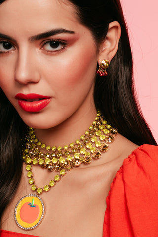 Le collier Sofia en arc-en-ciel