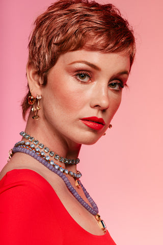 Rubin Hook Earrings