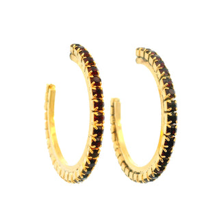 Slim Hoop Earrings in Earth, Wind & Fire