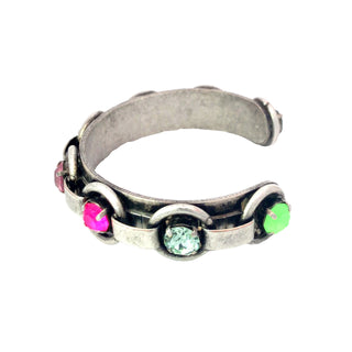 Henley Cuff in Antique Silver Rainbow