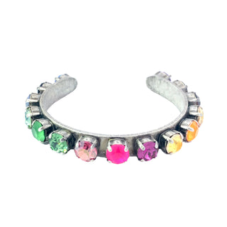 Kiki Cuff Antique Silver Rainbow