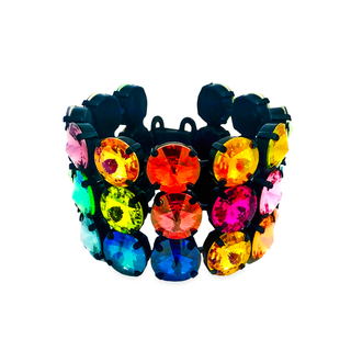 Rainbow Ombre Bracelet in Smutt