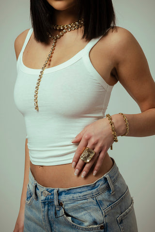 Mini L.A. Necklace in Champagne