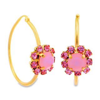Mini Bianca Hoops in Petal Pink