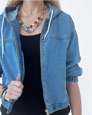 Mini Sofia Necklace in Rainbow