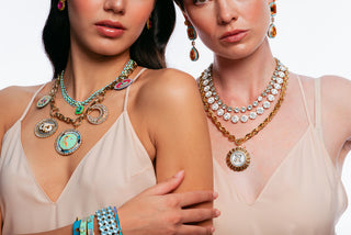 The Sofia Necklace in White Matt