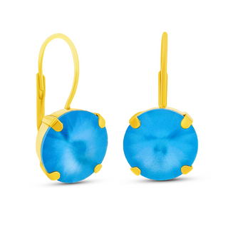 Caitlin Small Round Earrings in Candy Crush