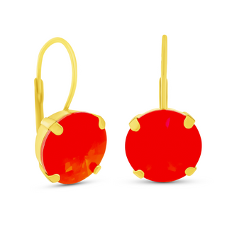 Caitlin Small Round Earrings in Candy Crush