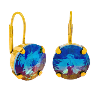 Caitlin Small Round Earrings in Candy Crush