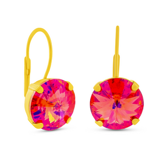 Caitlin Small Round Earrings in Candy Crush