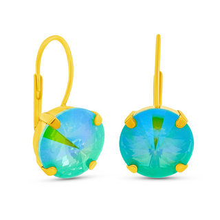 Caitlin Small Round Earrings in Candy Crush