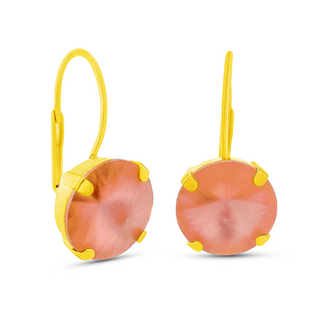 Caitlin Small Round Earrings in Candy Crush