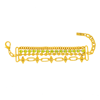 Camille Bracelet in Citrus Lime Champagne