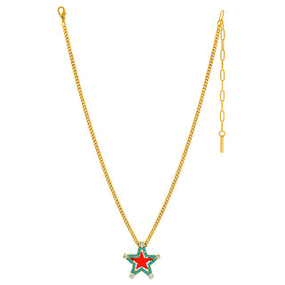 Sweet Star Necklace in Coral