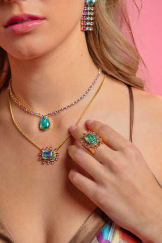 Sisi Necklace in Watermelon