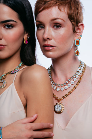 The Sofia Necklace in White Matt