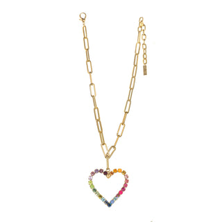 Collier Coeur Pastèque