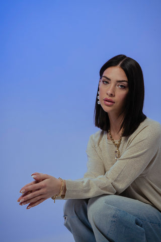 Dionne Earrings in Champagne