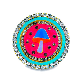 Mushroom Odessey Brooch