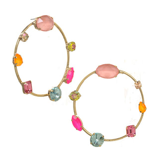 Tigger Hoops in Pastel Watermelon