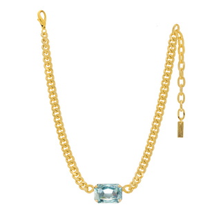 Darcy Necklace in Aqua Champagne