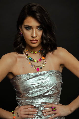 Zeren Necklace in Electrics